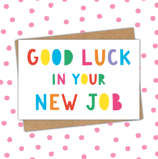 Good Luck in Your New Job Card (Pack 6)