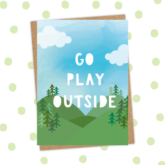 Go Play Outside Card (Pack 6)