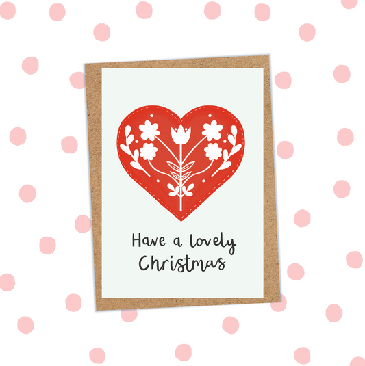 Folk Christmas Card (Pack 6)