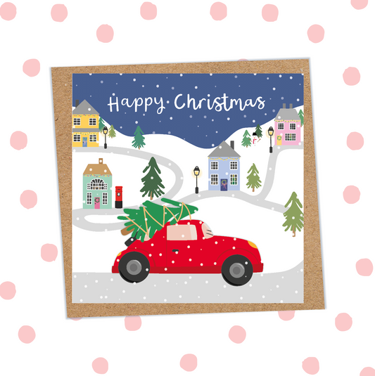 Driving Home For Christmas Card (Pack 6)