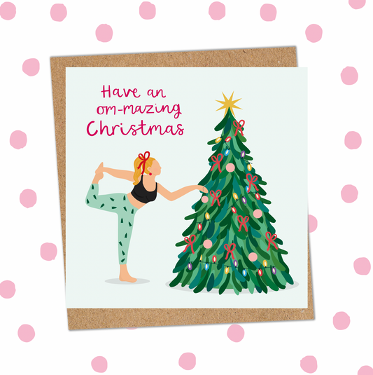 Yoga Christmas Card (Pack 6)