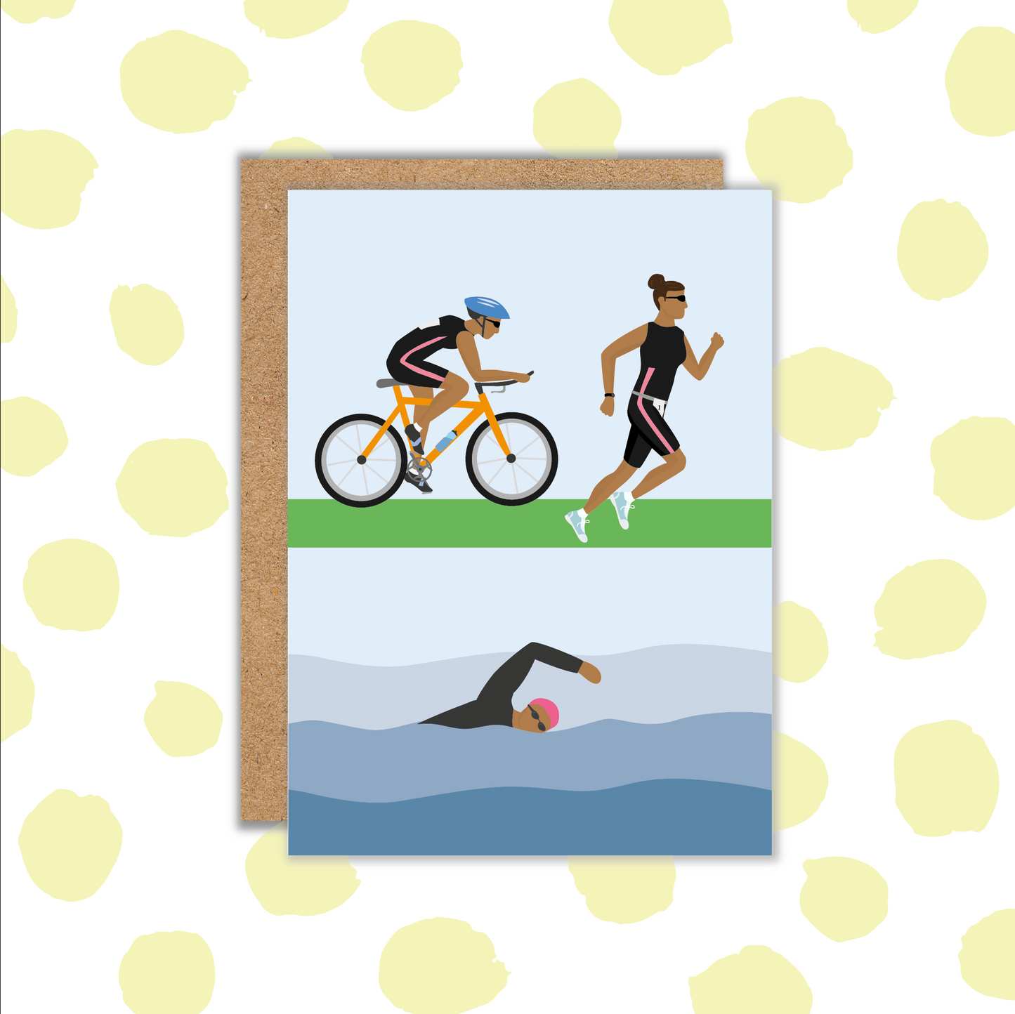 Triathlon Black Female Card (Pack 6)