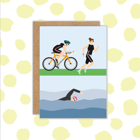Triathlon Female Card (Pack 6)