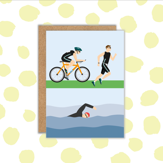 Triathlon Male Card (Pack 6)