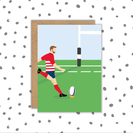 Rugby Player Male Card (Pack 6)