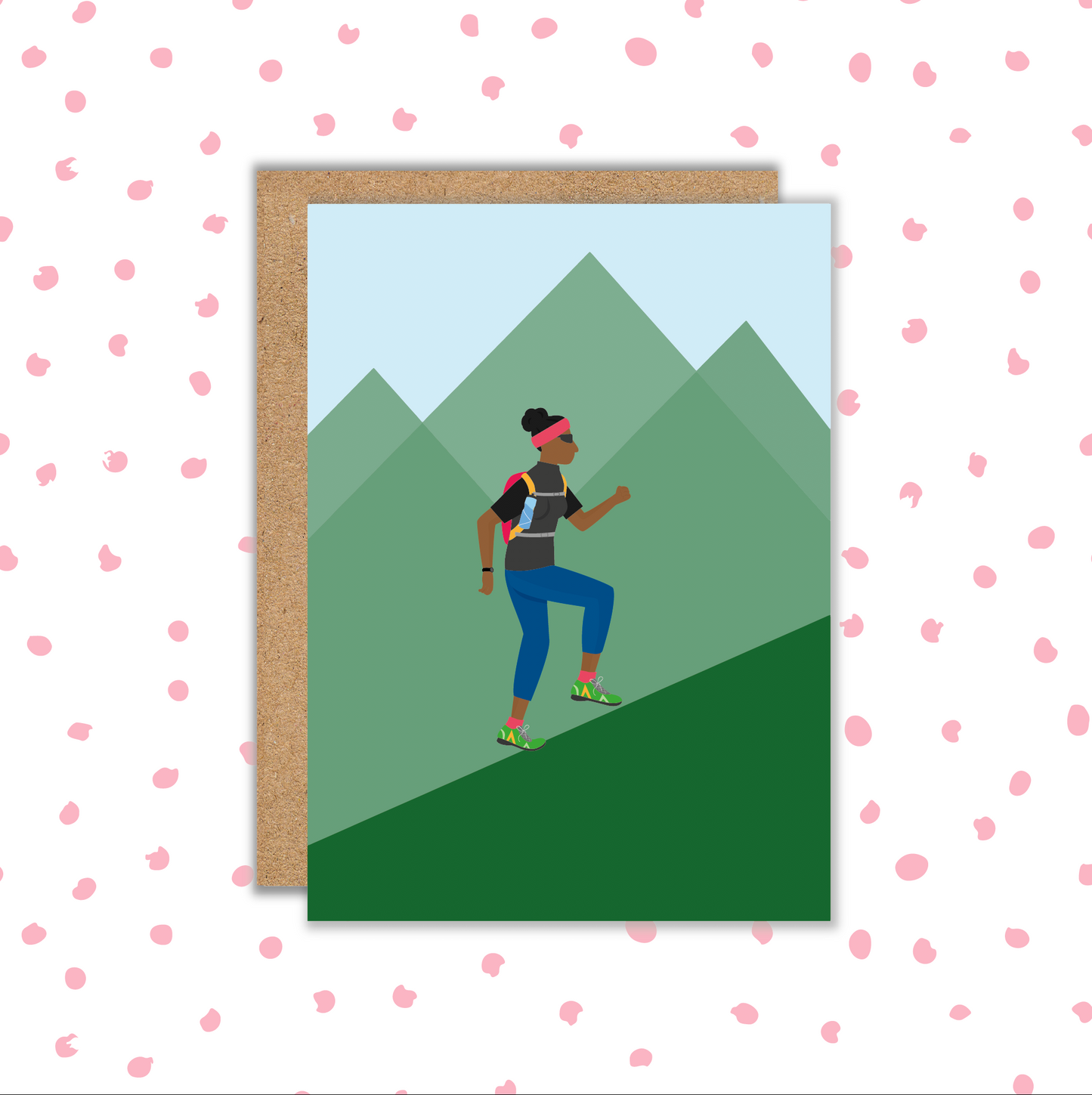 Trail Runner Black Female Card (Pack 6)