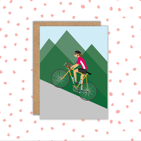 Cycling Female Card (Pack 6)
