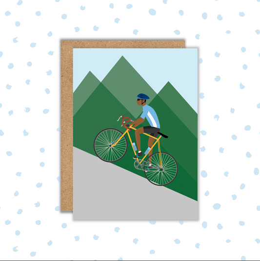 Cycling Black Male Card (Pack 6)