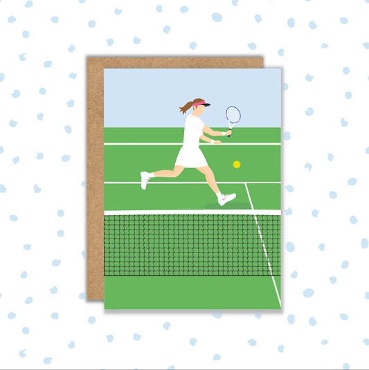 Tennis Player Female Card (Pack 6)