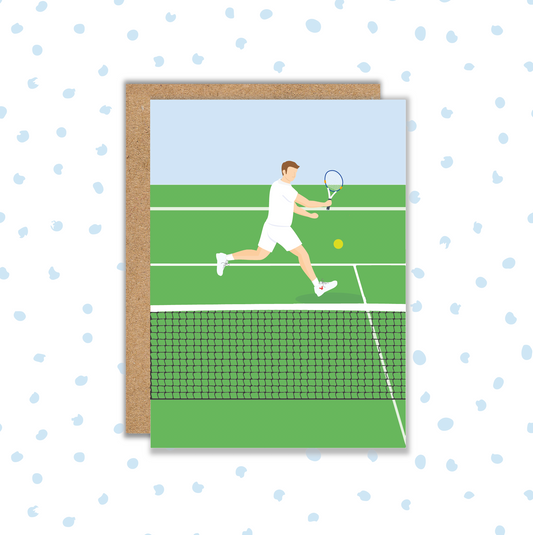 Tennis Player Male Card (Pack 6)