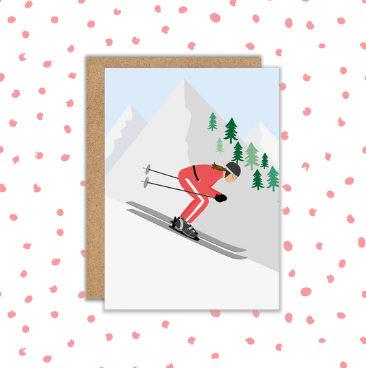 Ski Female Card (Pack 6)