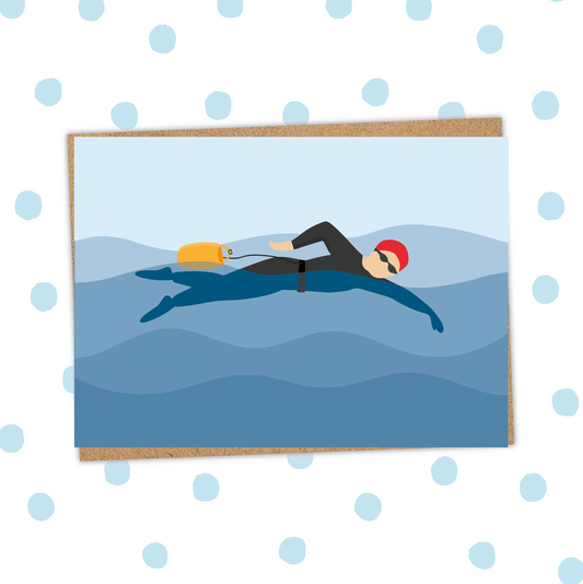 Swimming Male Card (Pack 6)