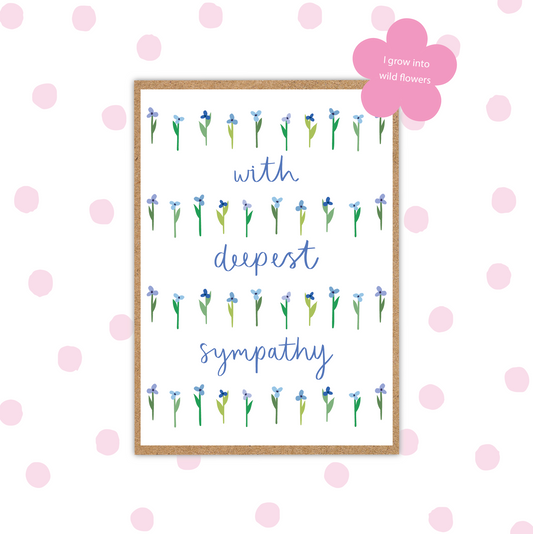 With Deepest Sympathy Seed Card (Pack 6)