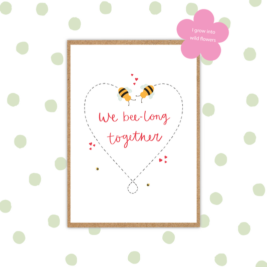We Bee-Long Together Seed Card (Pack 6)