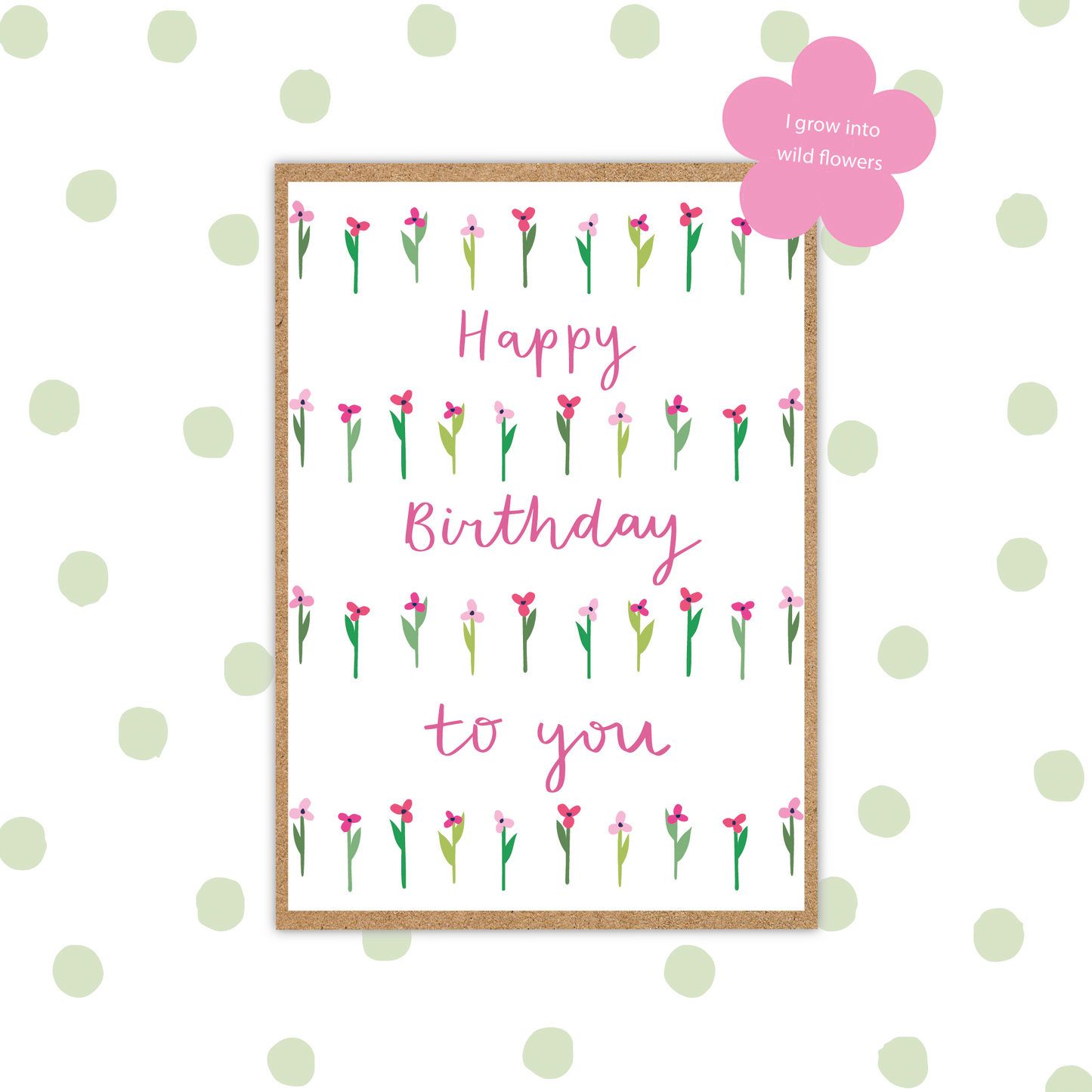 Happy Birthday To You Seed Card (Pack 6)