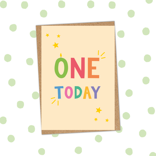 One Today Foiled Birthday Card (Pack 6)