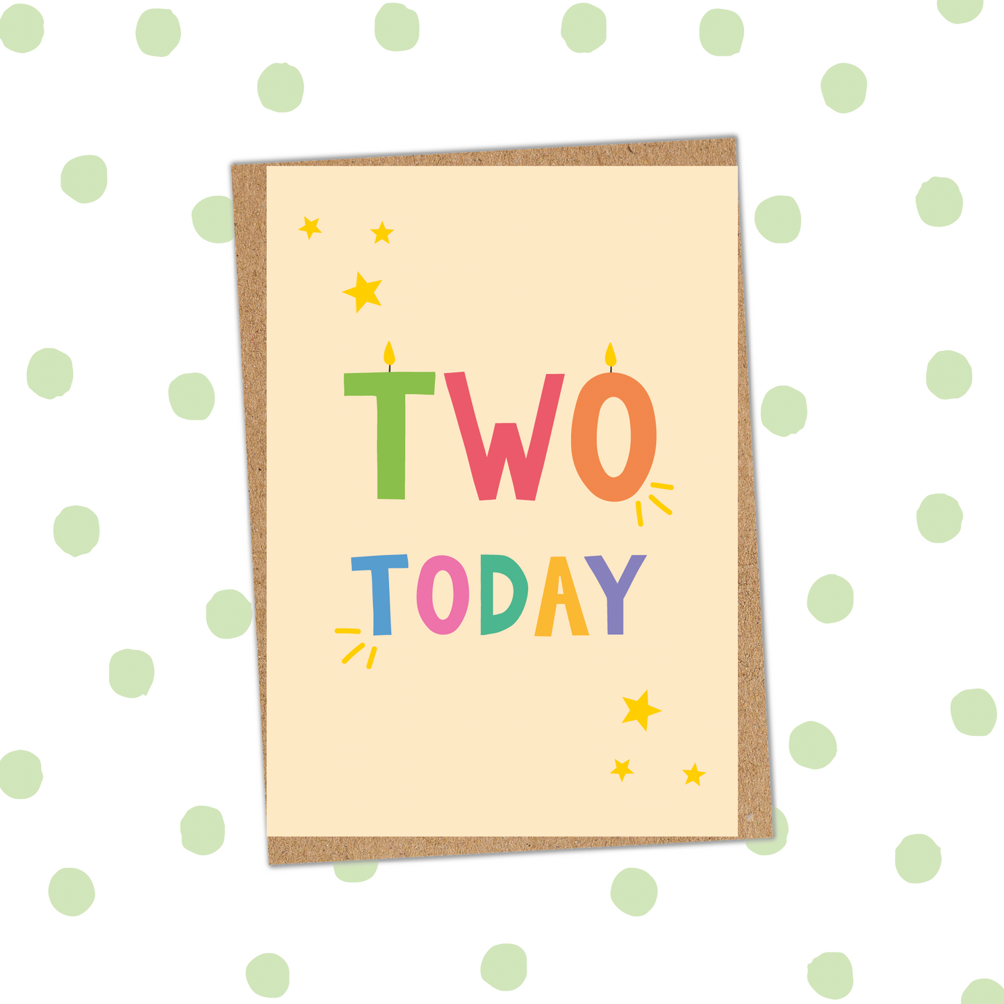 Two Today Foiled Birthday Card (Pack 6)