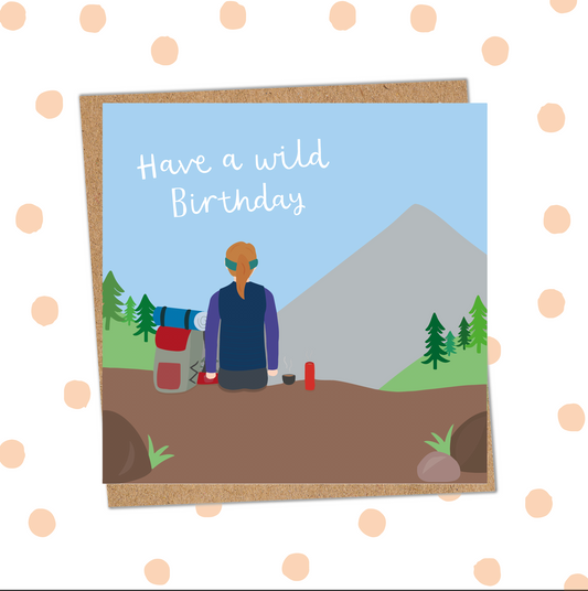 Hiking Female Birthday Card (Pack 6)