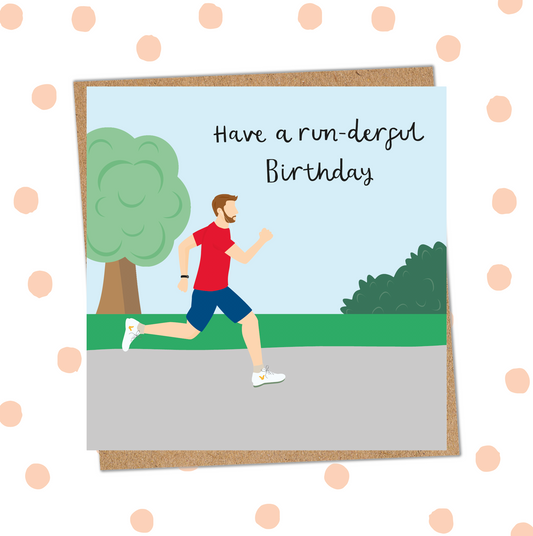 Run-derful Male Birthday Card (Pack 6)