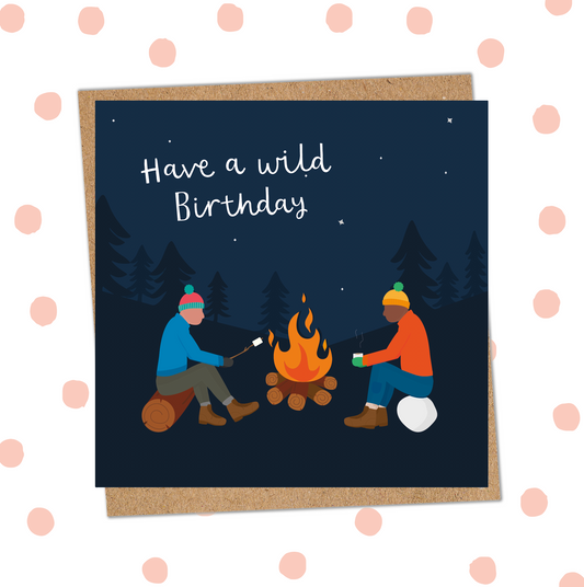 Camping Birthday Card (Pack 6)
