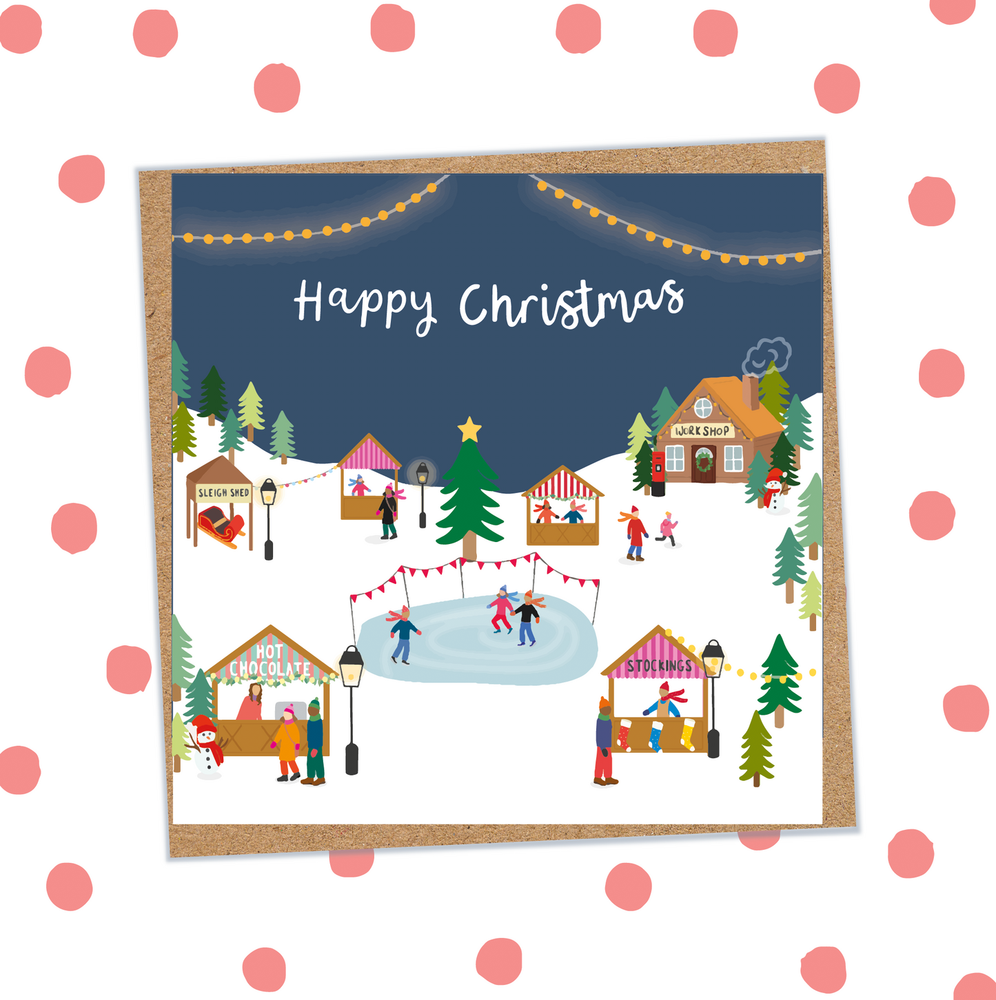 Christmas Market Card (Pack 6)