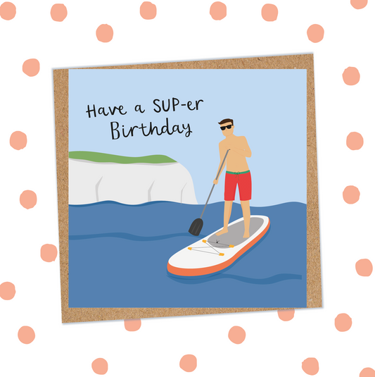 SUPer Male Birthday Card (Pack 6)