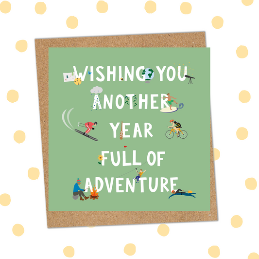 Wishing You Another Year Of Adventures Card (Pack of 6)