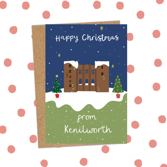 Happy Christmas from Kenilworth Card (Pack 6)