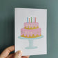 Birthday Cake Foiled Card (Pack 6)