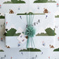 Skiing Wrapping Paper (2 Sheets and 2 Tags)